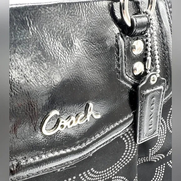 Coach Ashley Op Art Satchel - Picture 9 of 13